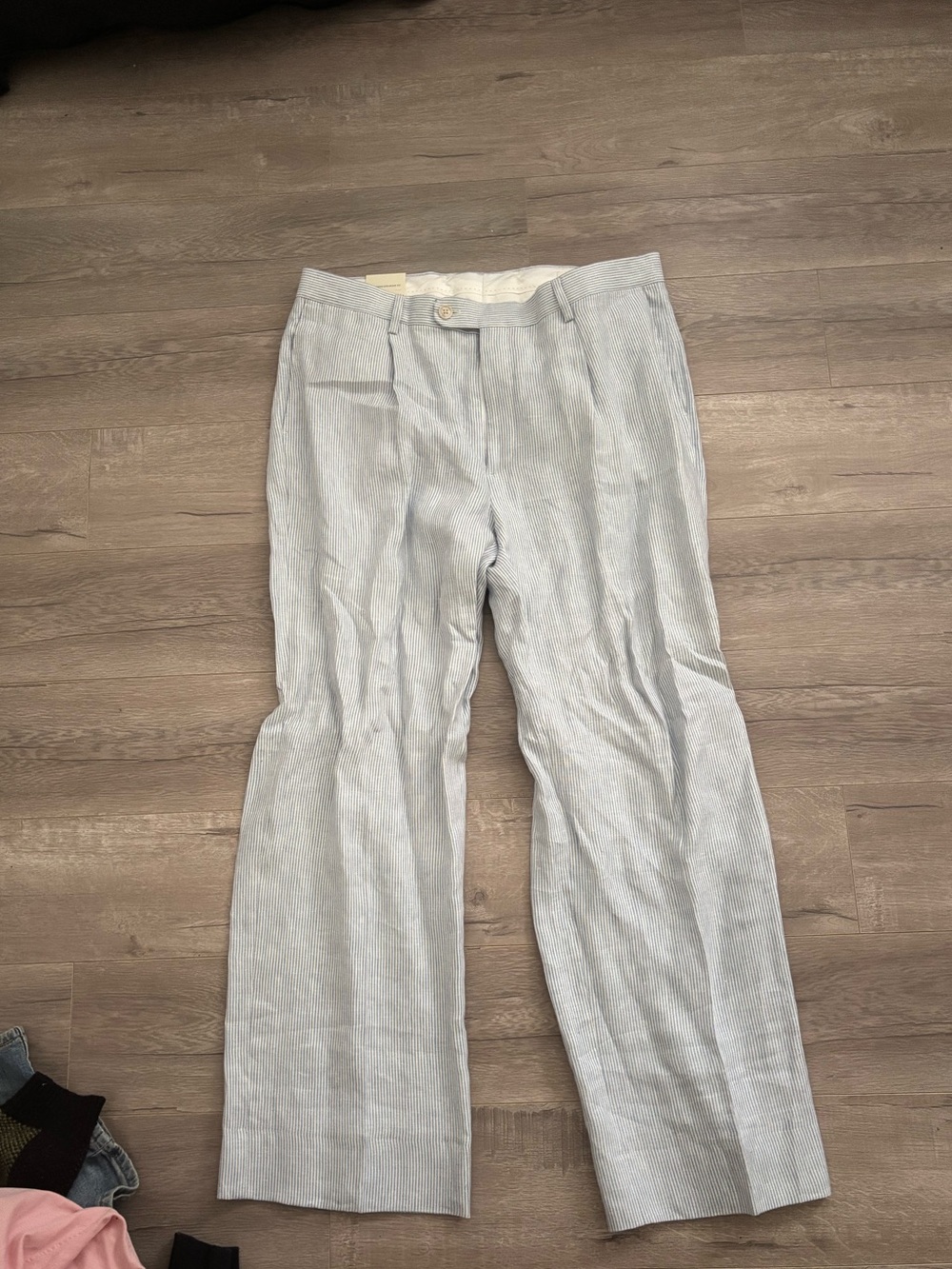 Banana Republic Light Blue Pinstripe Dress Pants